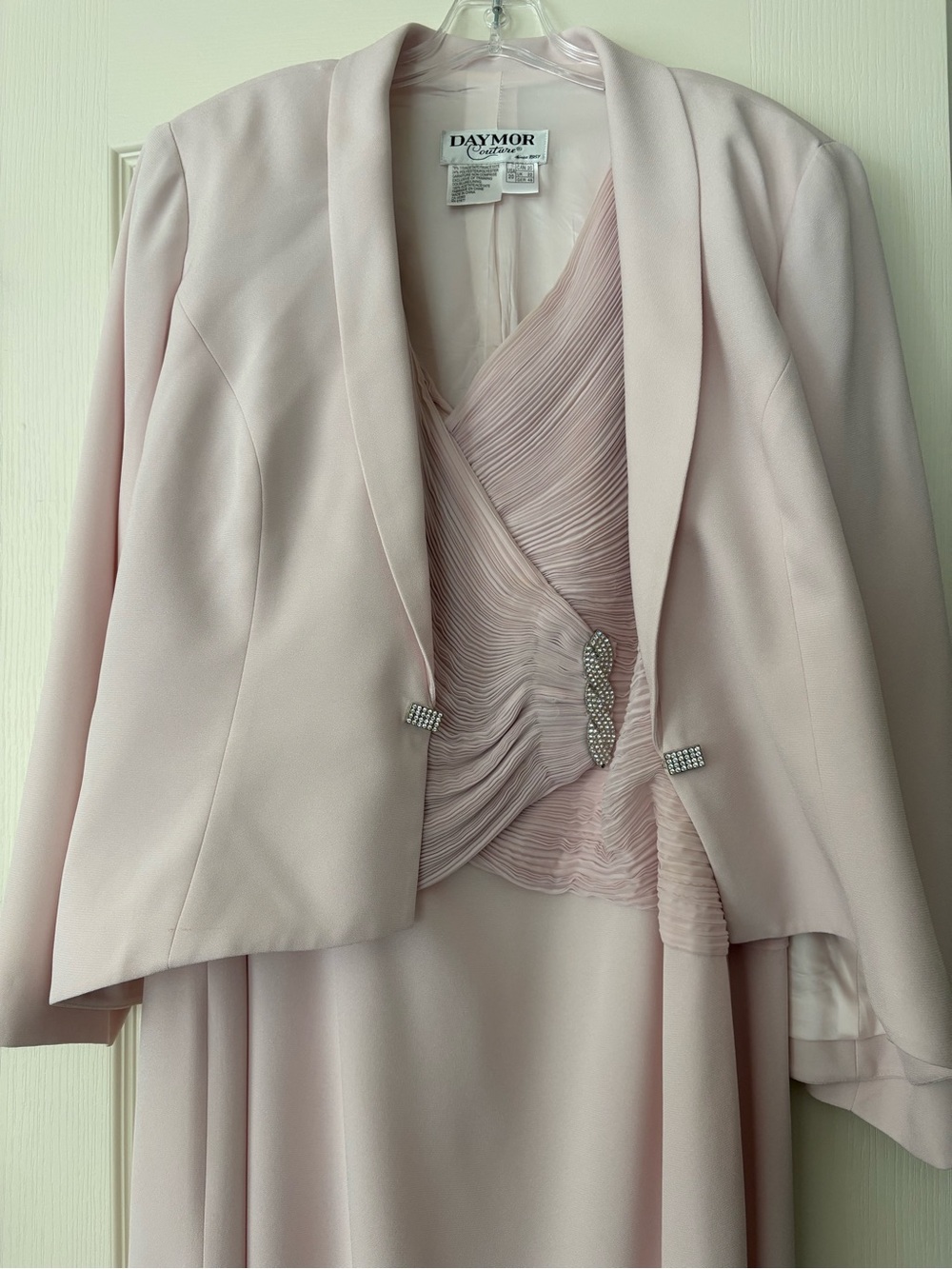 Daymor Pale Pink Women's Jacket and Dress Set